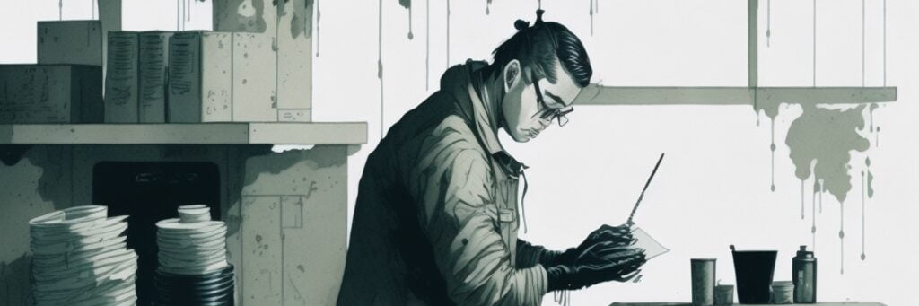 O que faz o Analista de Controle de Estoque e Inventário 2 Leonardo Diffusion muted ink painting muted colors rice paper 0 2 e1693850011860 Acelera Profissional