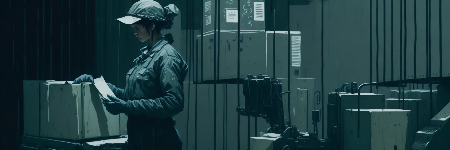 O que faz o Expedidor de mercadorias 2 Leonardo Diffusion muted ink painting muted colors rice paper 1 15 Acelera Profissional